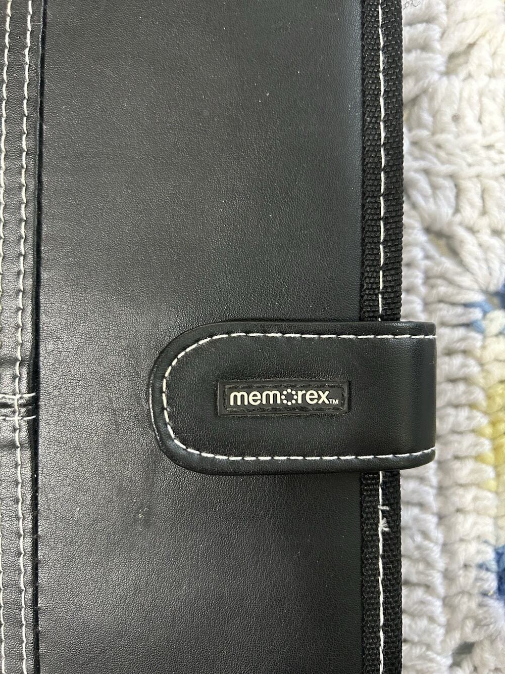 Memorex CD / DVD Case 64 Disc Faux Leather Storage Travel Binder Game Holder